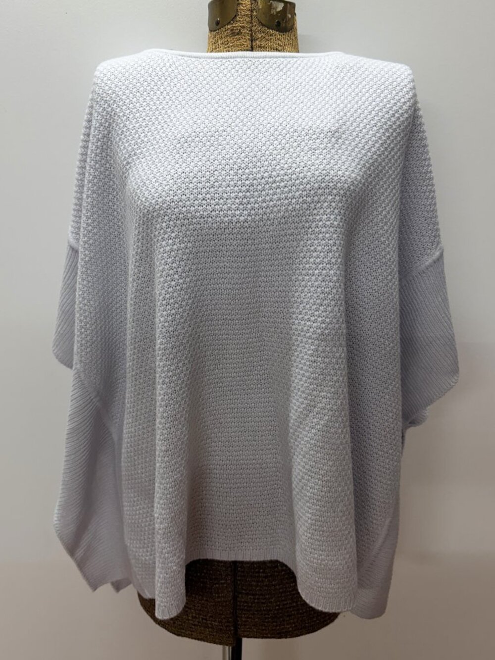 LOFT OUTLET Light Blue Boxy Open Sided Sweater One Size